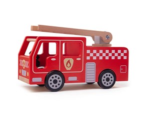 Treleker - Bigjigs Wooden Fire Truck - JT131