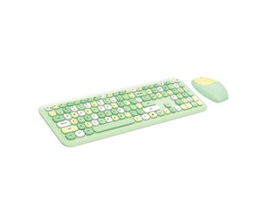 Tastatur - Mofii Wireless keyboard + mouse set MOFII 666 2.4G (Gree - Tastatur & Mussett - Grønn - SMK-666395AG Green