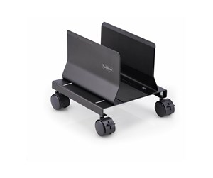 Veggmontering, AV-braketter & AV-møbler - StarTech.com Computer Tower Cart Rolling CPU Caddy w/ Wheels Adjustable cart - for personal computer - black 21 kg - CPUMOBILESTND