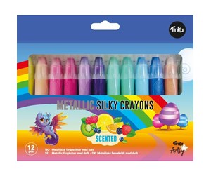 Skrive- & Tegneverktøy - Tinka Artsy Silky Metallic Crayons (12 pcs) - 8-804407