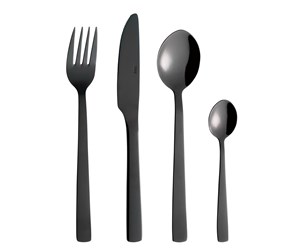 Kjøkkenredskaper - RAW - Cutlery set Stainless Steel Dishwasher safe - Black - 48 pcs - 15505