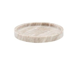 Dekorasjon - Meraki - Marble Tray Ø 25 cm - Beige (312530012) - Mkma012/312530012