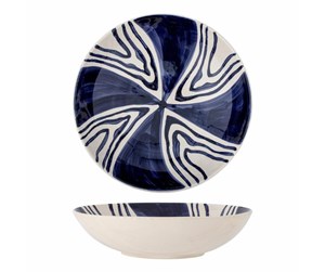 Servering & Servise - Bloomingville - Shama Serving Bowl Blue Stoneware (82060437) - 82060437