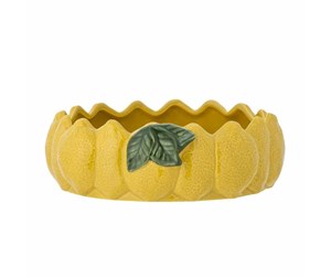 Servering & Servise - Bloomingville - Limone Serving Bowl Yellow Stoneware (82060168) - 82060168