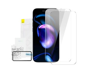 Mobil - Beskyttelsesglass - Baseus Crystal Tempered Glass 0.3mm for iPhone 14 Pro Max (2pcs) - SGBL100302