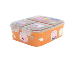 Peppa Gris - STOR Lunch Box for Kids 13920 3 Compartments Peppa Pig (orange) - 13920