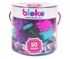 Byggesett - Boti Bloko Nopper Building Blocks Pink 50 pcs. - 39109