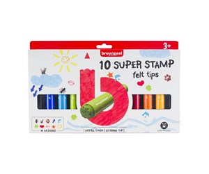 Kreative leker - Bruynzeel Super Stamp Markers 10 pcs. - 60129010