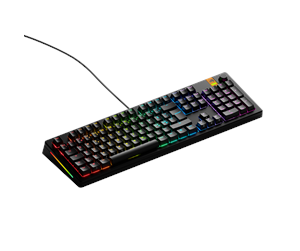 Tastatur - Glorious GMMK 3 HE 100% - Gamingtastatur - Nordisk - Svart - GLO-KB-GMMK3-100-PB-HE-W-BLK-ND