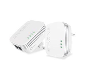 Homeplug / PowerLine - Strong Powerline WI-FI 600 Mini 2-pack - 600 Mbit/s Homeplug / PowerLine - POWERLWF600DUOMINI