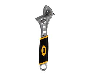 Verktøy - Deli Tools Adjustable Wrench with Plastic Handler EDL30108 8" (silver) - EDL30108