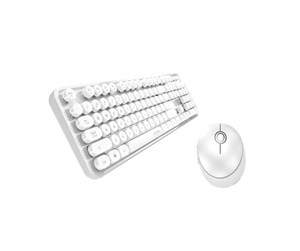 Tastatur - Mofii Wireless keyboard + mouse set Sweet 2.4G (white) - Tastatur & Mussett - Hvit - SMK-623387AG White