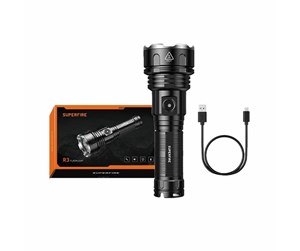 Lommelykter  - Superfire flashlight R3 P90 2000lm USB - R3 P90