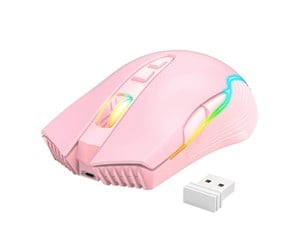 Mus - ONIKUMA CW905 Wireless - Gaming mus - Optisk - 7 - Rosa med RGB - CW905 2.4G pink