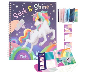 Kreative leker - Ylvi Colouring Book Stick & Shine - 412472