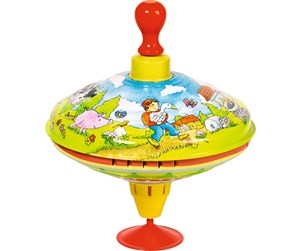 Babyleker - Goki Humming top with wooden handle - Hans in luck - 53056