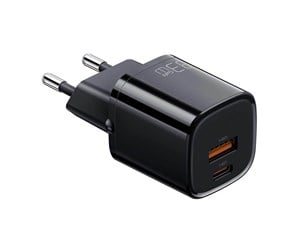 Mobil - Adaptere og ladere - Mcdodo Charger Nano GaN CH-0151 USB + USB-C 33W (black) - CH-0151