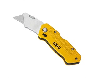 Verktøy - Deli Tools Utility Knife EDL006Z (yellow) - EDL006Z