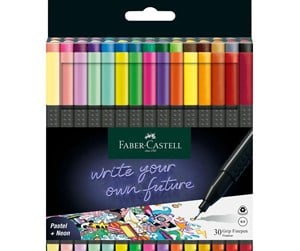 Skrive- & Tegneverktøy - Faber Castell Grip Finepen (30 pcs) - 151630