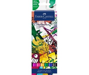 Skrive- & Tegneverktøy - Faber Castell Goldfaber Aqua Dual Markers - Grafitti (6 pcs) - 164525