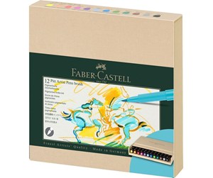 Skrive- & Tegneverktøy - Faber Castell Pitt Artist Pen Brush (12 pcs) - 167190