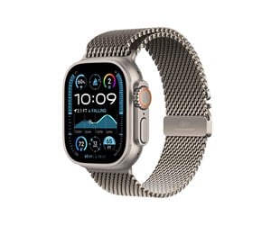 Smartklokke, Smartwatch & Sportsklokke - Apple Watch Ultra 2 GPS + Cellular 49mm - Titanium Case with Titanium Milanese Loop - S - MX4M3DH/A