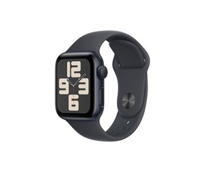 Smartklokke, Smartwatch & Sportsklokke - Apple Watch SE GPS 40mm - Midnight Aluminium Case with Midnight Sport Band - S/M - MXE73QN/A