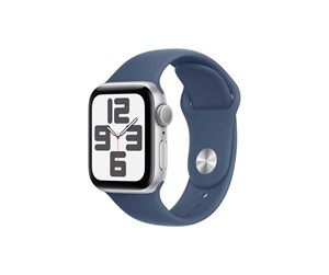 Smartklokke, Smartwatch & Sportsklokke - Apple Watch SE GPS 40mm - Silver Aluminium Case with Denim Sport Band - M/L - MXED3QN/A