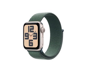 Smartklokke, Smartwatch & Sportsklokke - Apple Watch SE GPS 40mm - Starlight Aluminium Case with Lake Green Sport Loop - MXEH3QN/A