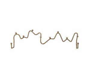 Beslag & Hengsler  - Bloomingville - Blu Coat Rack Brass Metal (82057758) - 82057758