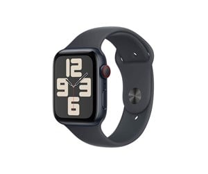 Smartklokke, Smartwatch & Sportsklokke - Apple Watch SE GPS 44mm - Midnight Aluminium Case with Midnight Sport Band - M/L - MXEK3QN/A