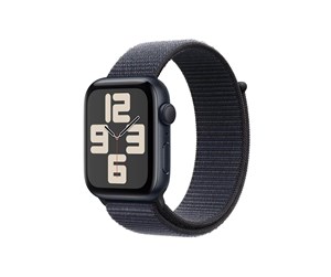 Smartklokke, Smartwatch & Sportsklokke - Apple Watch SE GPS 44mm - Midnight Aluminium Case with Ink Sport Loop - MXEP3QN/A