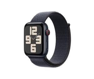 Smartklokke, Smartwatch & Sportsklokke - Apple Watch SE GPS + Cellular 44mm - Midnight Aluminium Case with Ink Sport Loop - MXGN3QN/A