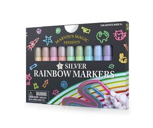 Kreative leker - Marvins Magic Silver Rainbow Markers - MMART002