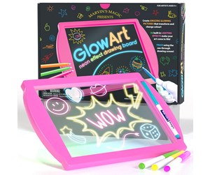 Kreative leker - Marvins Magic Glow Art - Neon Effect Drawing Board - Pink - MMG009P