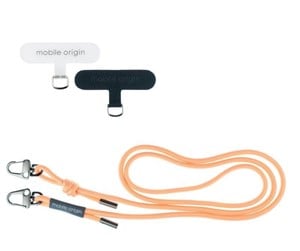 Mobil - Andre tilbehør - Mobile Origin Lanyard rope 6 mm Peach Fuzz 82 - 163cm - LYR-UNI-PCFZ