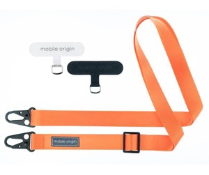 Mobil - Andre tilbehør - Mobile Origin Lanyard tape 25mm Orange 84 - 165cm - LYT-UNI-ORG