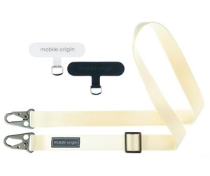 Mobil - Andre tilbehør - Mobile Origin Lanyard tape 25mm White 84 - 165cm - LYT-UNI-WHT