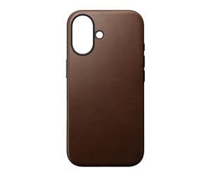 Mobil - Deksel og etui - Nomad Modern Leather case - Brown - iPhone 16 - NM01850885