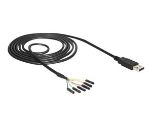 Nettverksadapter - DeLOCK Converter USB 2.0 > Serial-TTL 6 pin pin header connector individually 1.8 m (5 V) - 83786