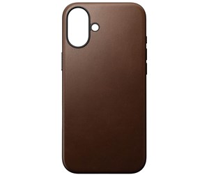 Mobil - Deksel og etui - Nomad Modern Leather case - Brown - iPhone 16 Plus - NM01698685