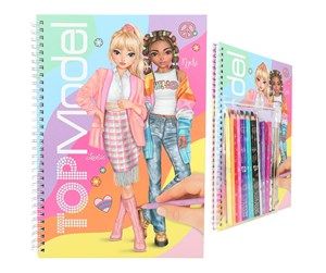 Kreative leker - Topmodel Colouring Book with Pen Set - 412943