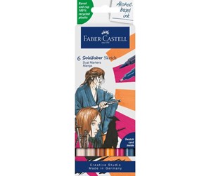 Skrive- & Tegneverktøy - Faber Castell Goldfaber Sketch Marker - Manga (6 pcs) - 164809