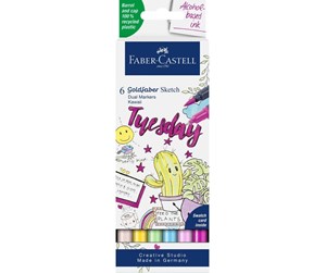 Skrive- & Tegneverktøy - Faber Castell Goldfaber Sketch Marker - Kawaii (6 pcs) - 164811