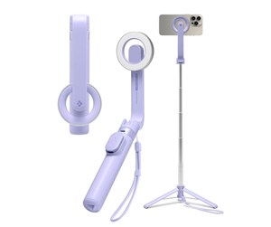 Mobil - Andre tilbehør - Spigen MagSafe Tripod Selfie Stick lavender - AMP07658