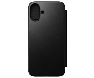 Mobil - Deksel og etui - Nomad Modern Leather Folio - Black - iPhone 16 Plus - NM01682585