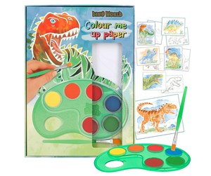 Kreative leker - Dino World Colour Me Up Paper - 412517