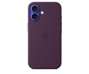 Mobil - Deksel og etui - Apple iPhone 16 Silicone Case with MagSafe - Plum - MYY43ZM/A