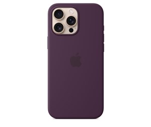 Mobil - Deksel og etui - Apple iPhone 16 Pro Max Silicone Case with MagSafe - Plum - MYYW3ZM/A