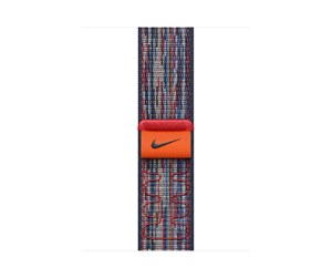 Smartklokke - Tilbehør - Apple 40mm Blue/Red Nike Sport Loop - MC1J4ZM/A